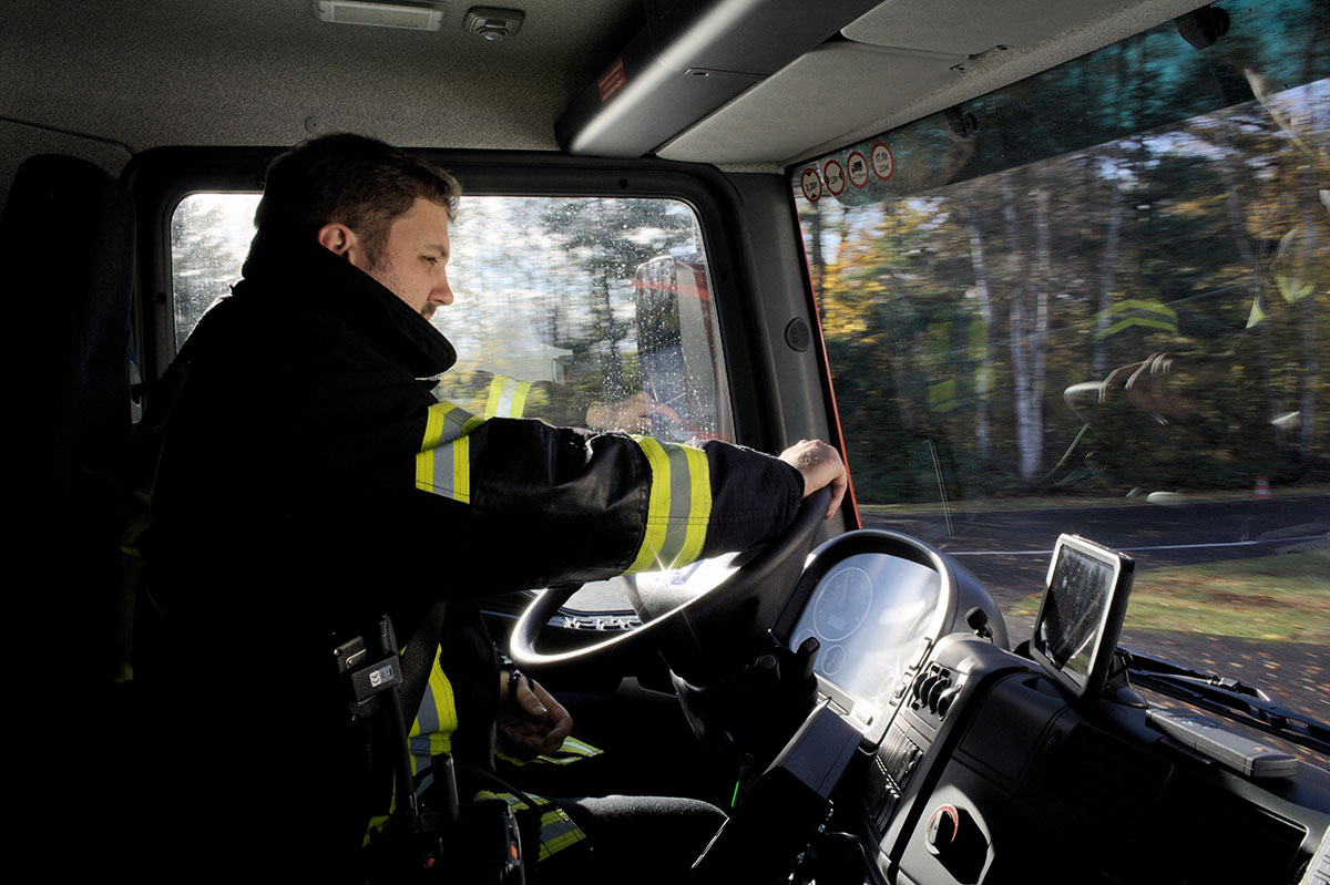 Impressionen aus dem Fahrsicherheitstrainig für LKW der EInheit Spellen im November 2016