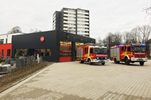 Gerätehaus der Einheit Friedrichsfeld an der Hugo-Müller Strasse