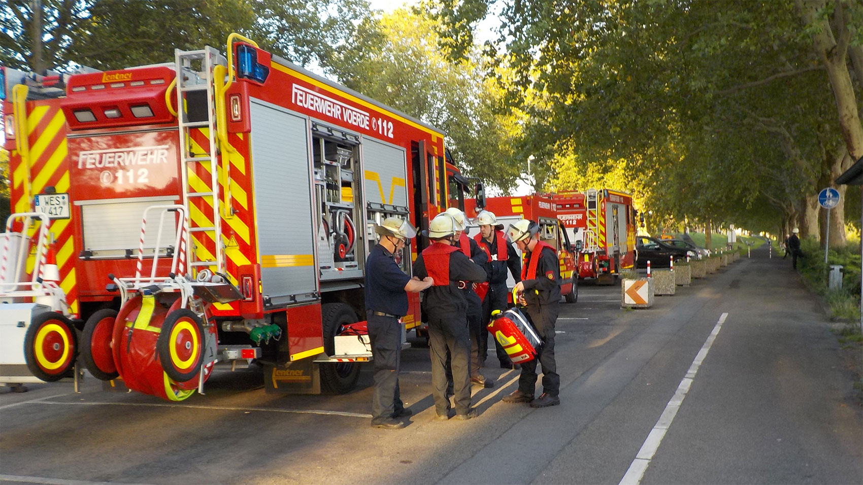 Übung Wasserrettung in Götterswickerham
